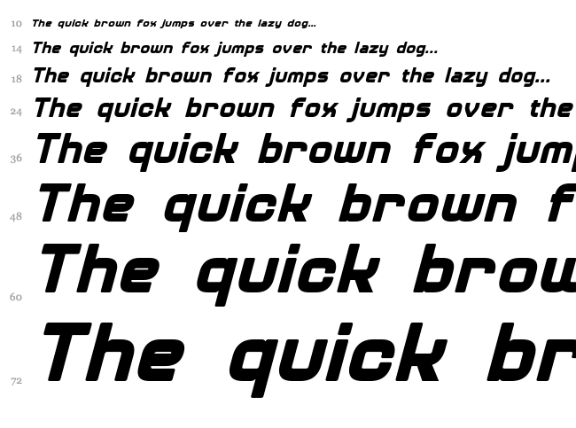 Diner font waterfall